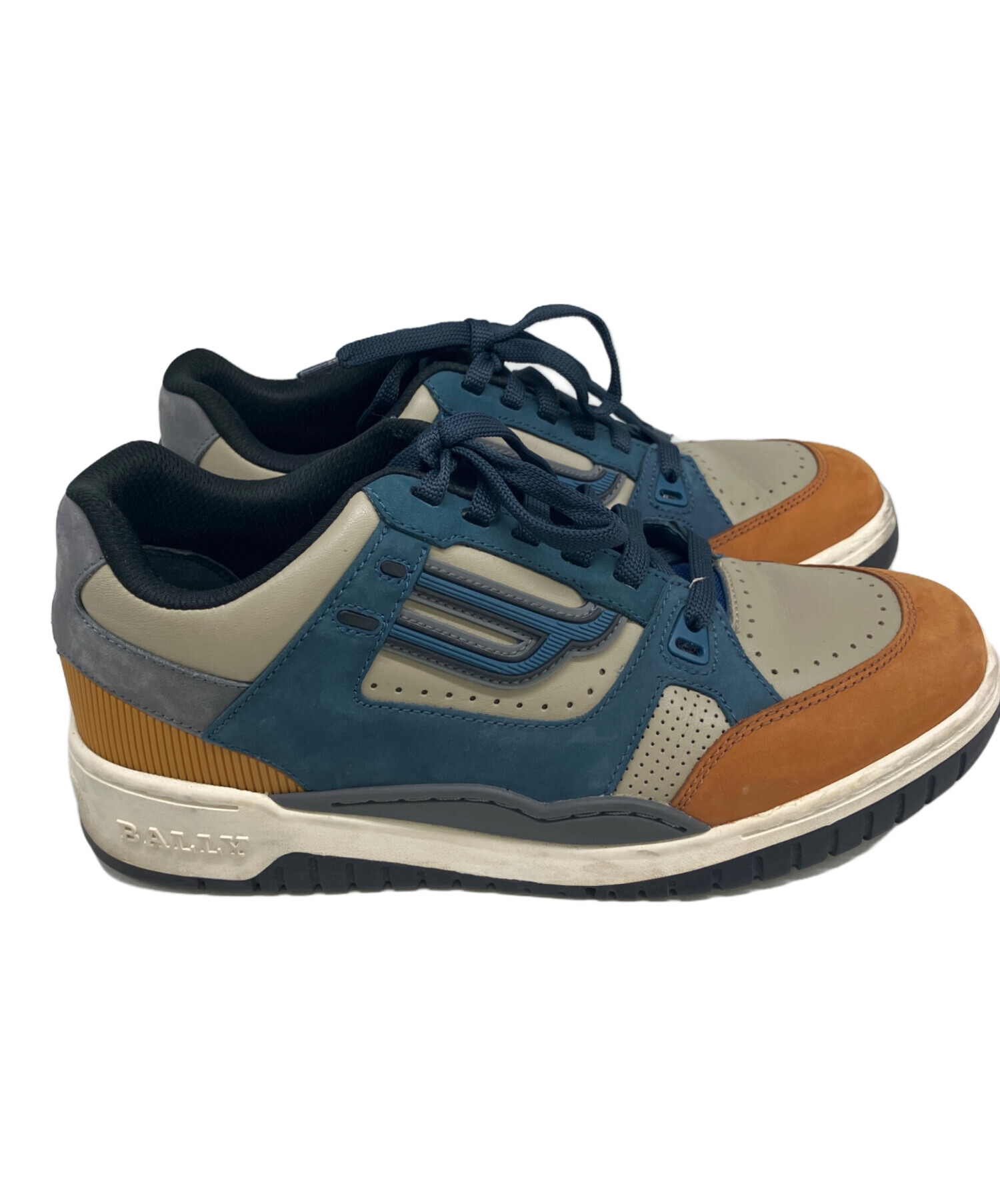 中古・古着通販】BALLY (バリー) スニーカー ブラウン×ネイビー サイズ