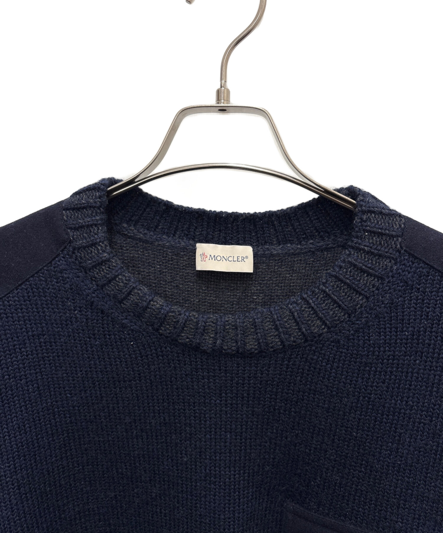 中古・古着通販】MONCLER (モンクレール) 厚手ニット ネイビー サイズ