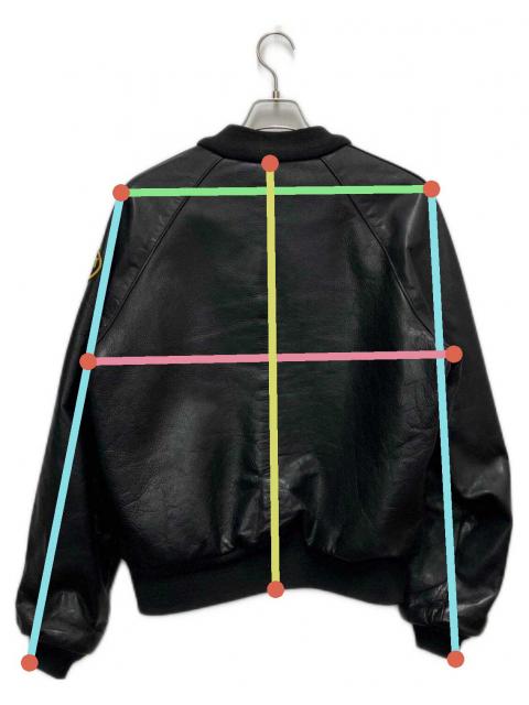 中古・古着通販】VANSON (バンソン) レザージャケット ブラック サイズ