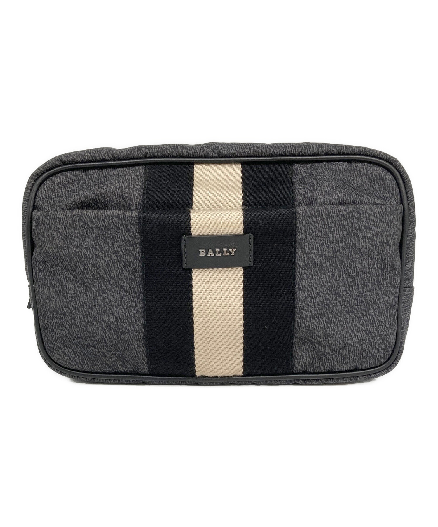 中古・古着通販】BALLY (バリー) ウエストポーチ グレー×ブラック