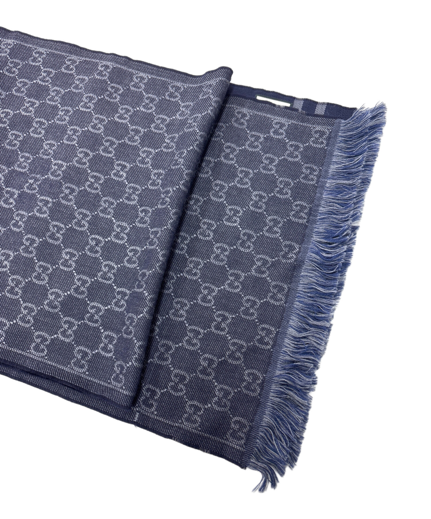 中古・古着通販】GUCCI (グッチ) マフラー ネイビー｜ブランド・古着