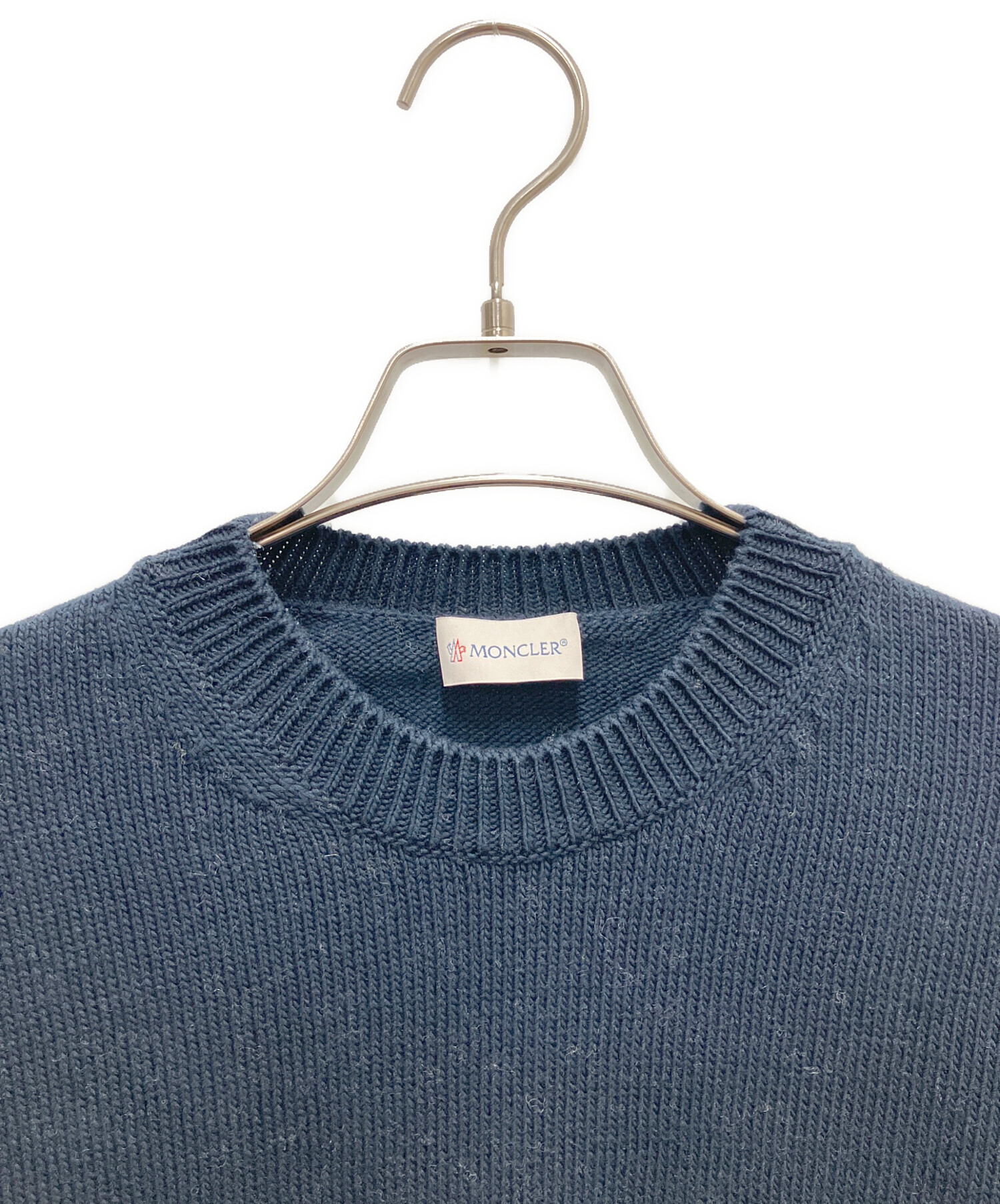 中古・古着通販】MONCLER (モンクレール) ニット ネイビー サイズ:SIZE