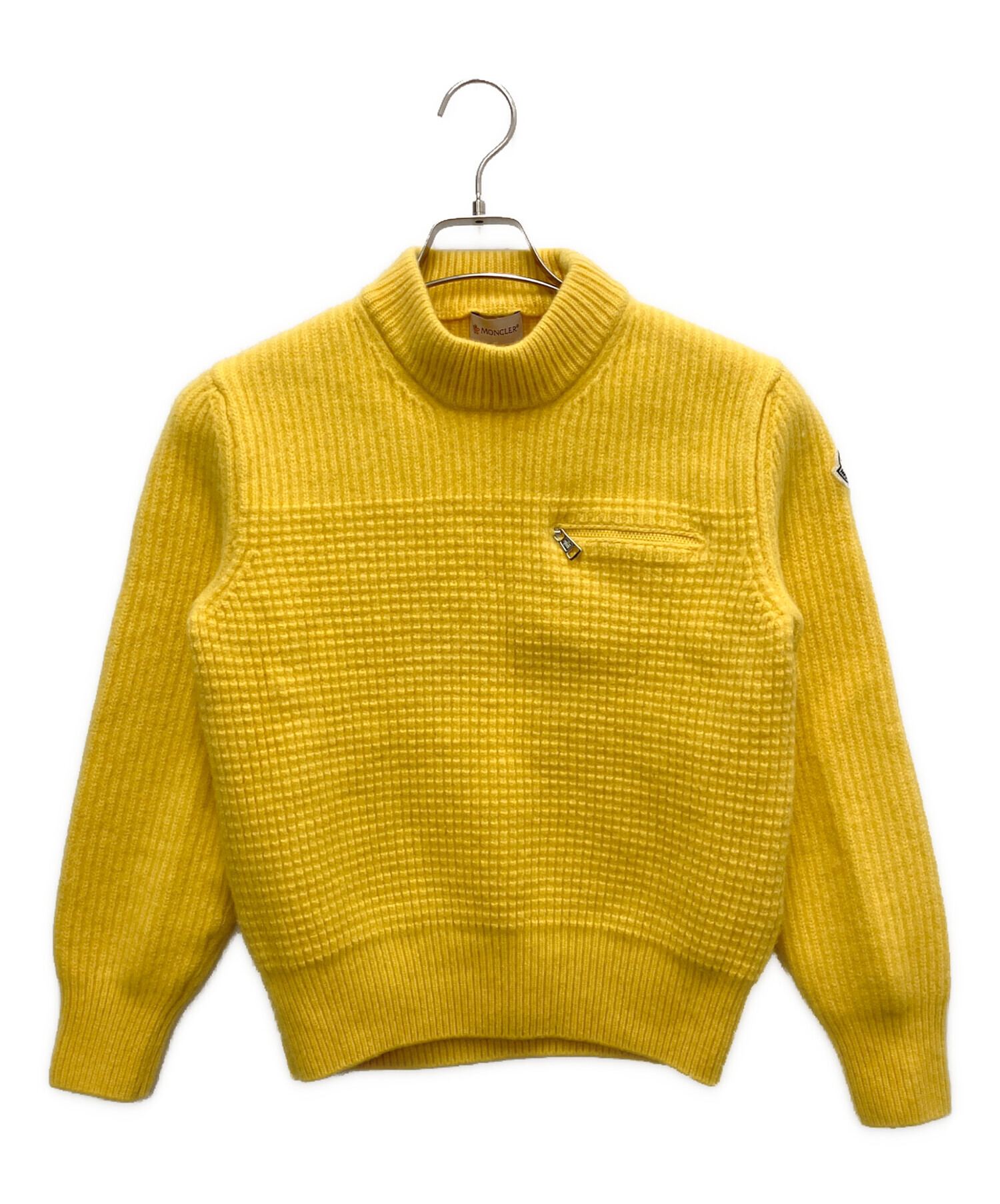 中古・古着通販】MONCLER (モンクレール) ニット イエロー サイズ:SIZE