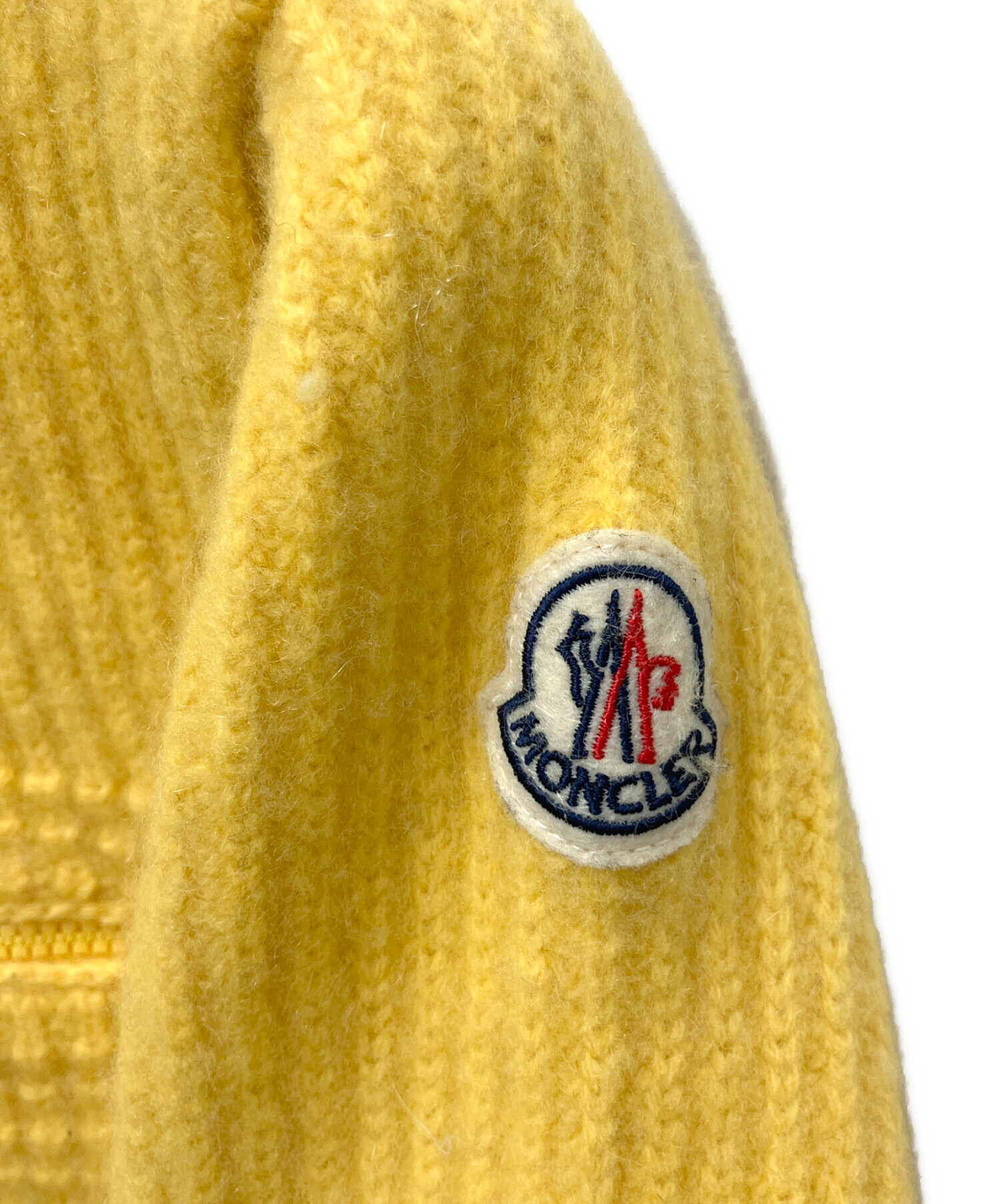 中古・古着通販】MONCLER (モンクレール) ニット イエロー サイズ:SIZE