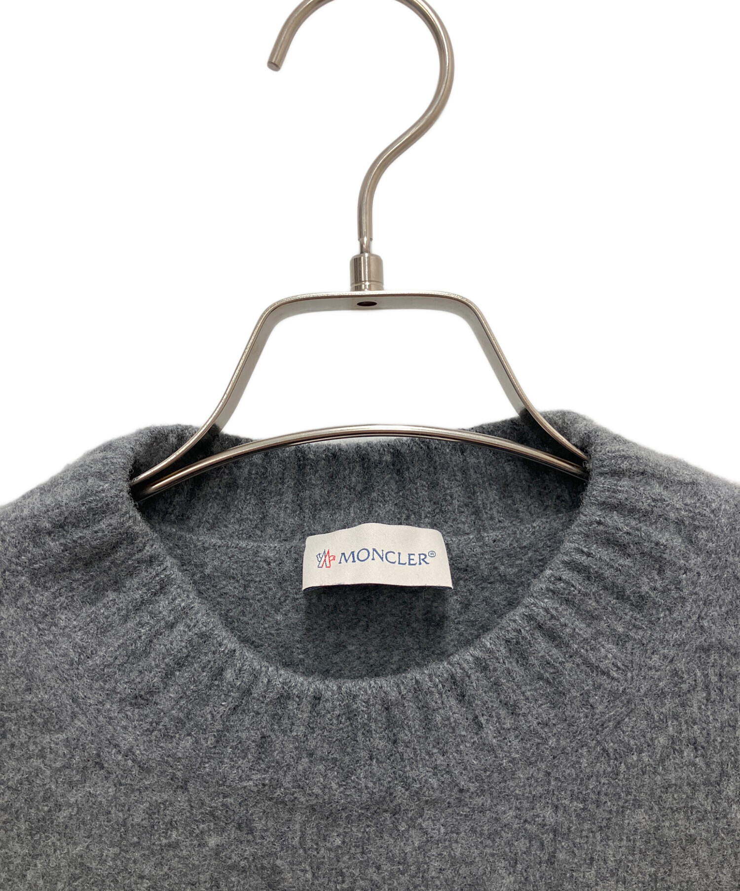 中古・古着通販】MONCLER (モンクレール) ニット グレー サイズ:SIZE M