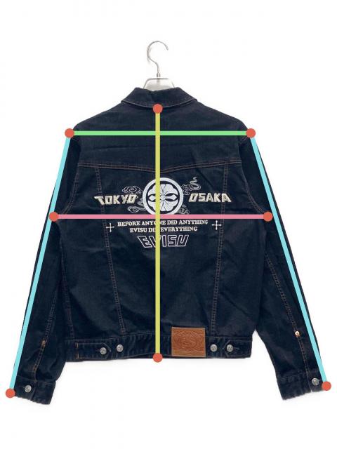 な*ん様 y2k 90s 00s old EVISU イタリア製 デニムジャケッ 中古・古着通販】EVISU (エヴィス) デニムジャケット インディゴ