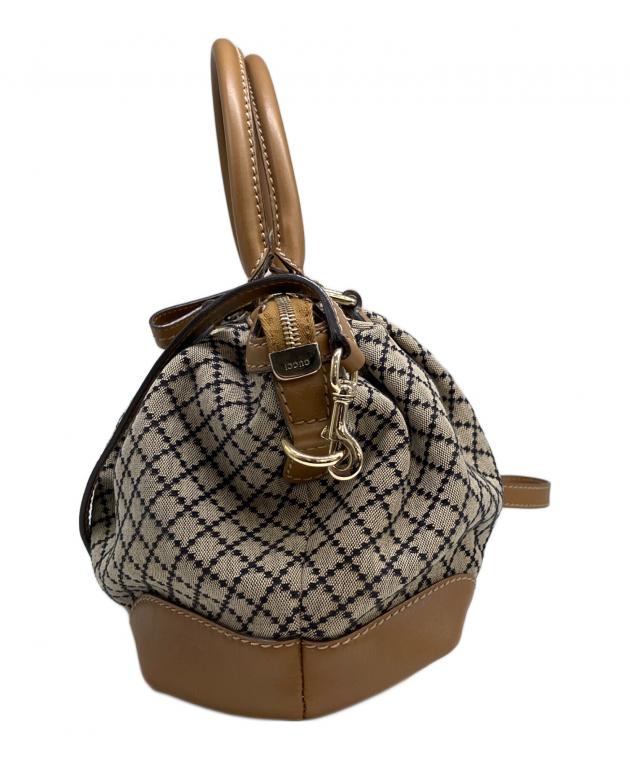 中古・古着通販】GUCCI (グッチ) ハンドバッグ ブラウン｜ブランド