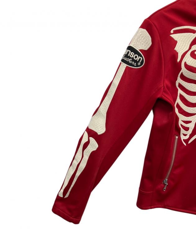 中古・古着通販】VANSON (バンソン) ボンディングライダース レッド