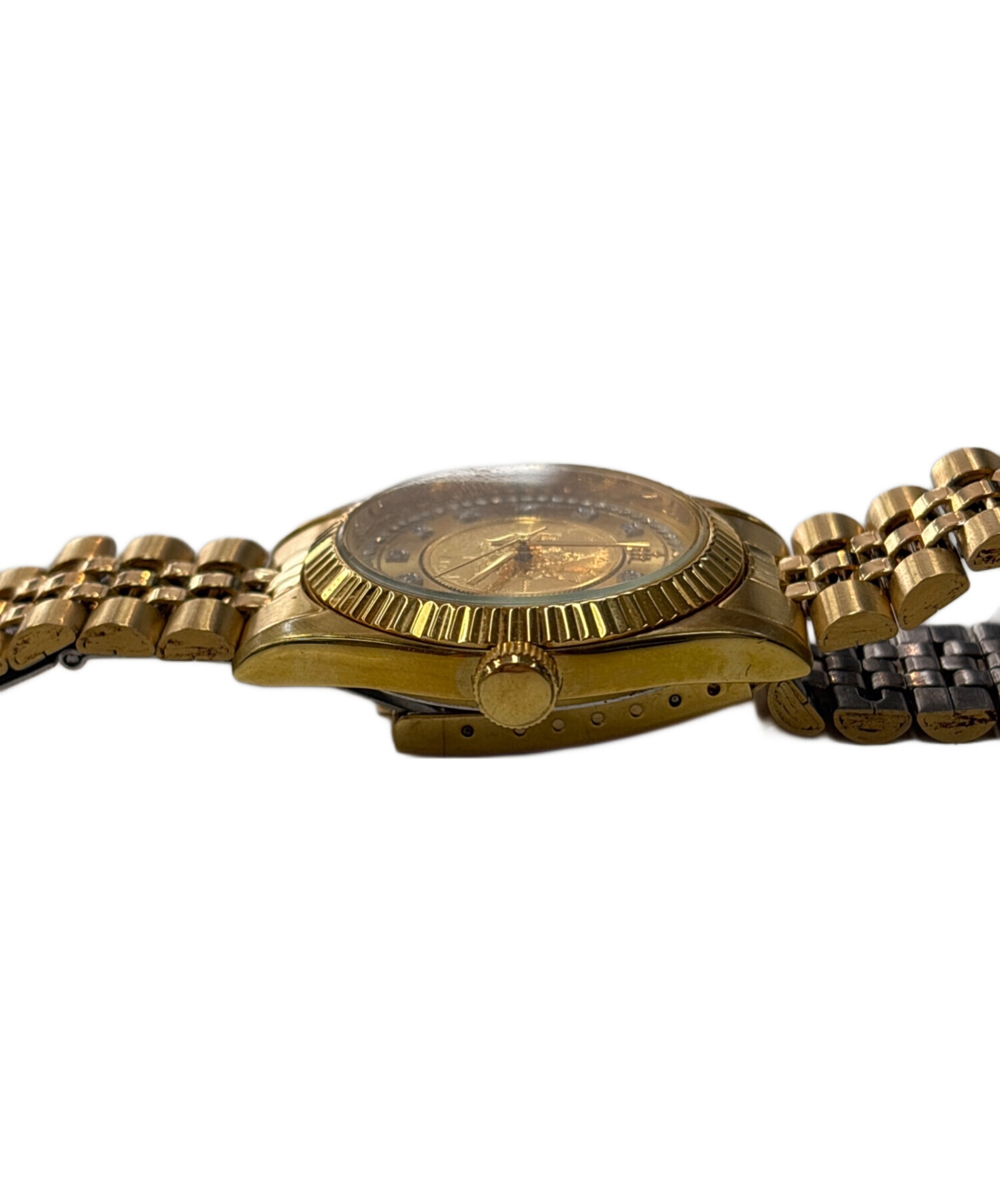 elgin(エルジン)腕時計 エルジン ELGIN 腕時計 ウォッチ ソーラー カレンダー付き ラウンド 白