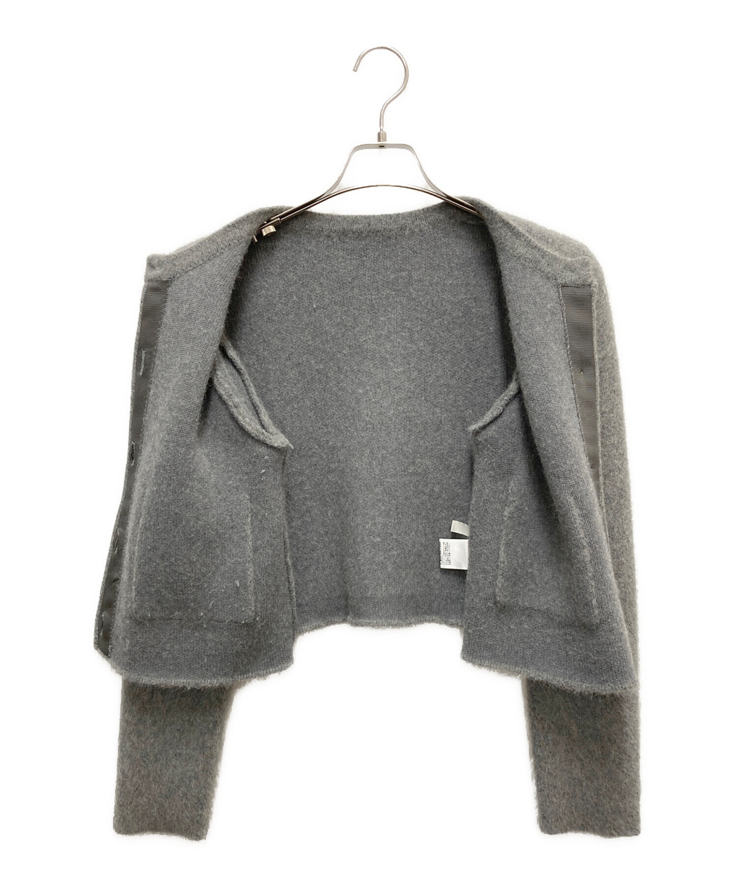 中古・古着通販】anuans (アニュアンス) ラクーンブレンドノーカラー