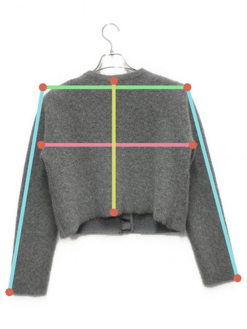 中古・古着通販】anuans (アニュアンス) ラクーンブレンドノーカラー