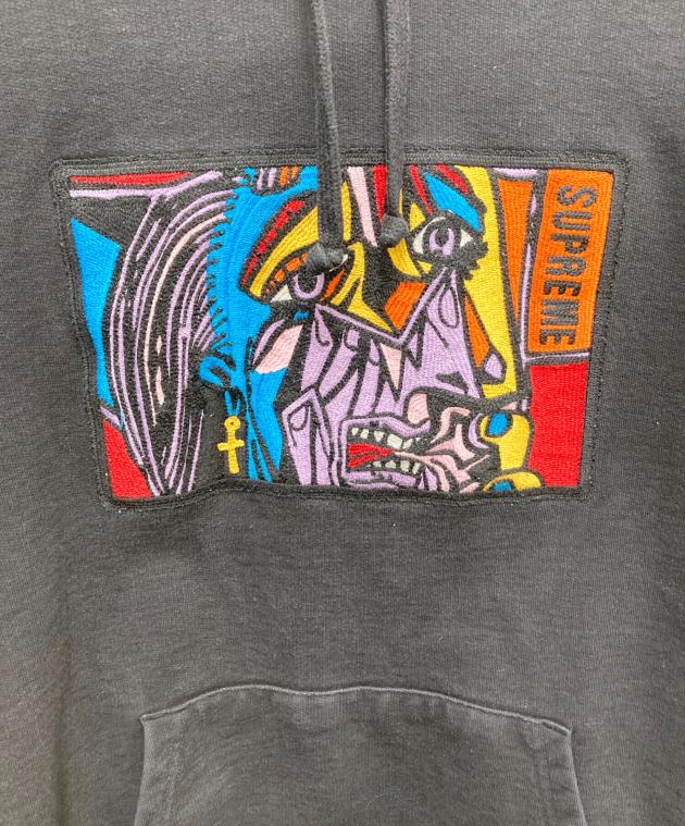 中古・古着通販】SUPREME (シュプリーム) パーカー ブラック サイズ
