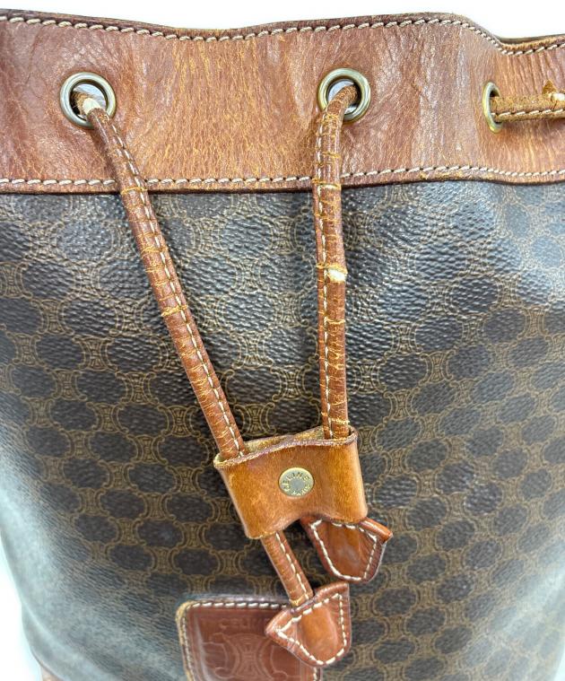 中古・古着通販】CELINE (セリーヌ) 巾着ショルダーバッグ ブラウン