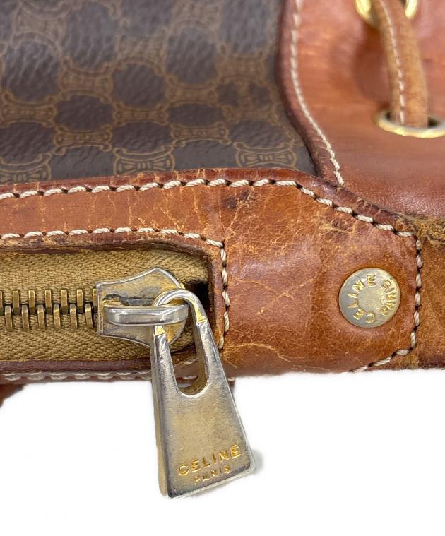 中古・古着通販】CELINE (セリーヌ) 巾着ショルダーバッグ ブラウン