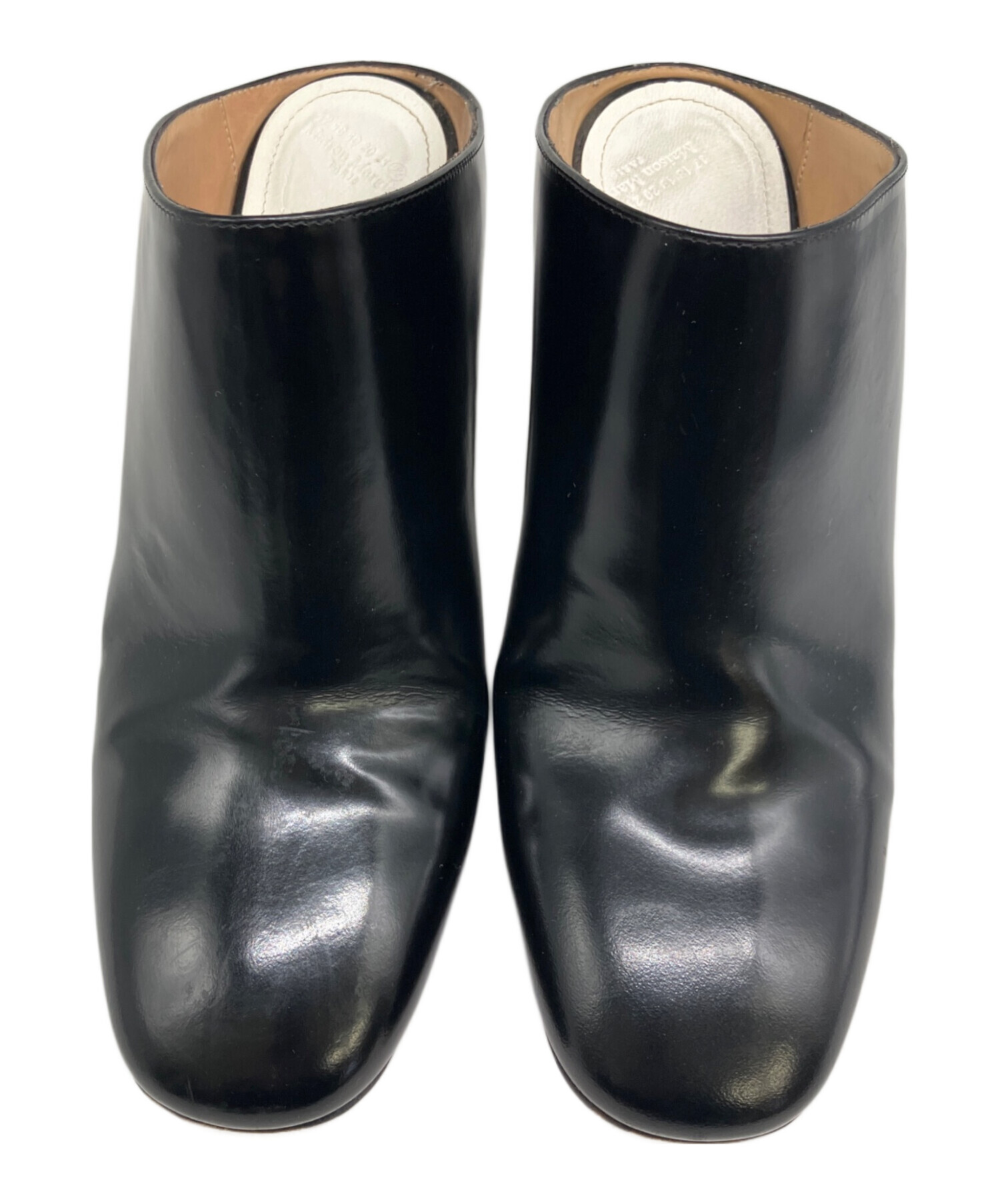 Maison Margiela ブラックパンプス 中ヒール 中古・古着通販】Maison Margiela (メゾンマルジェラ) ヒールパンプス