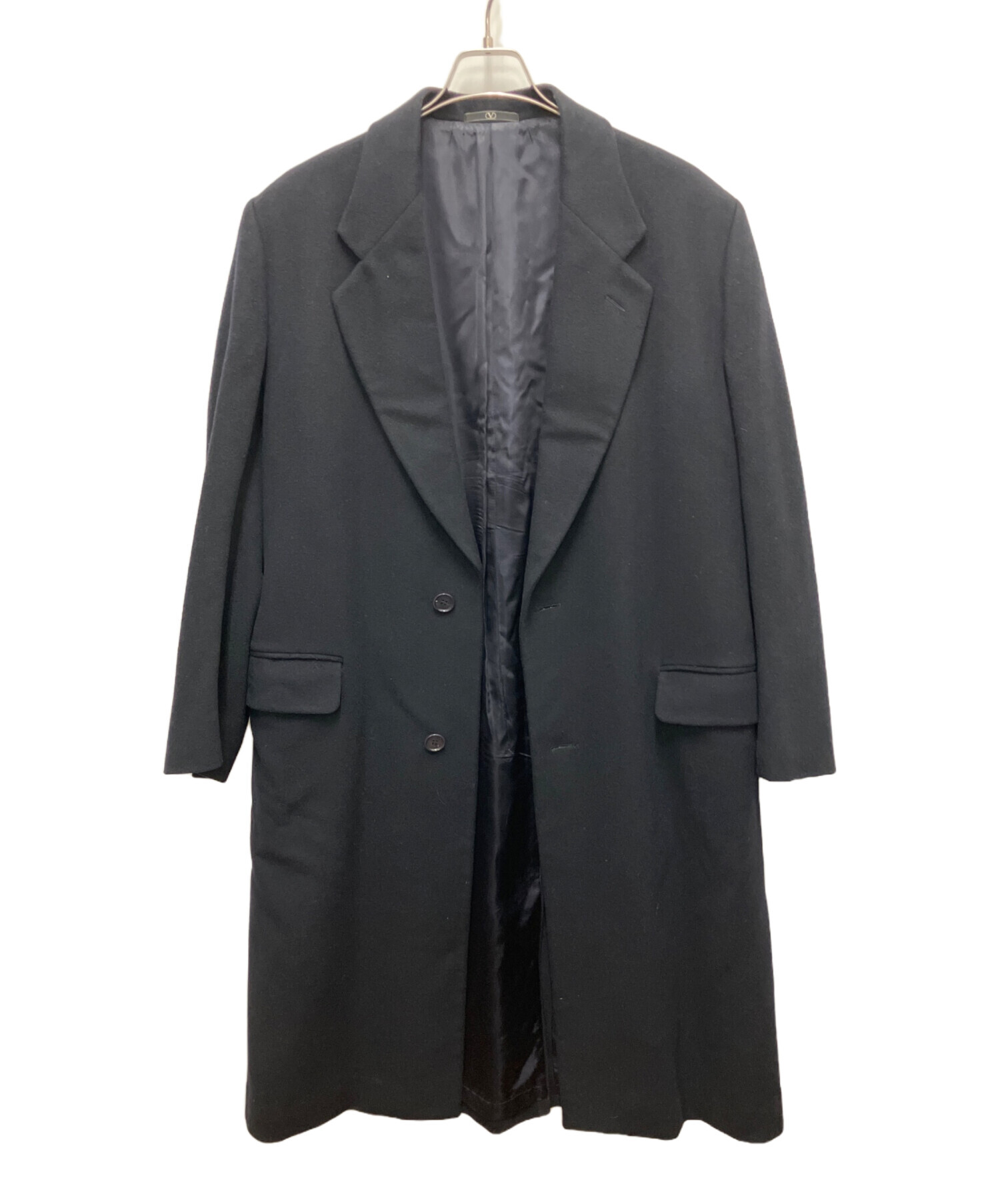 未使用品✨ VALENTINO Rudy カシミヤ100% チェスターコート 黒 VALENTINO Rudy カシミヤ100 チェスター コート 黒 L相当 - メルカリ