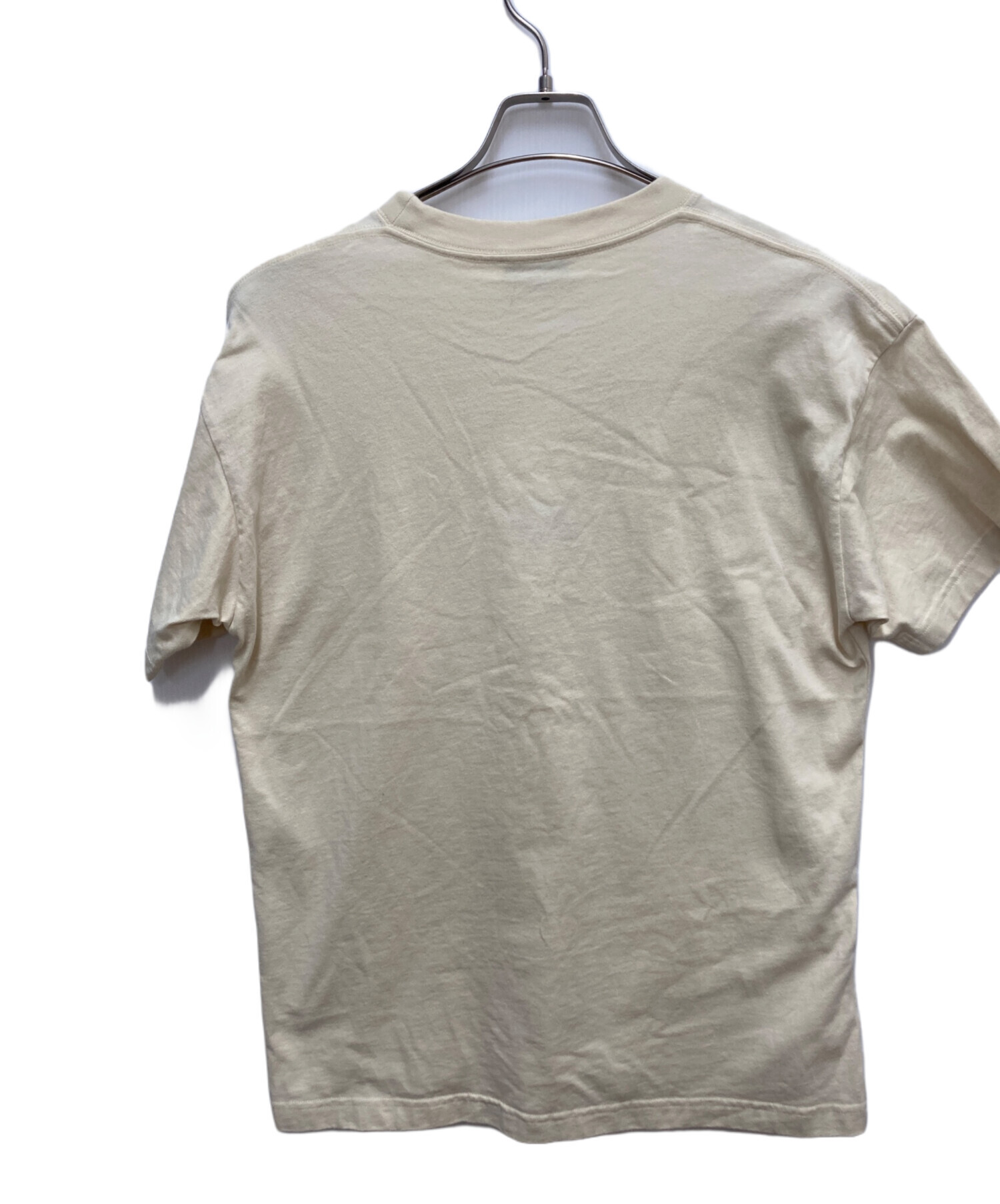 中古・古着通販】BALENCIAGA (バレンシアガ) 刺繍ロゴTシャツ ベージュ