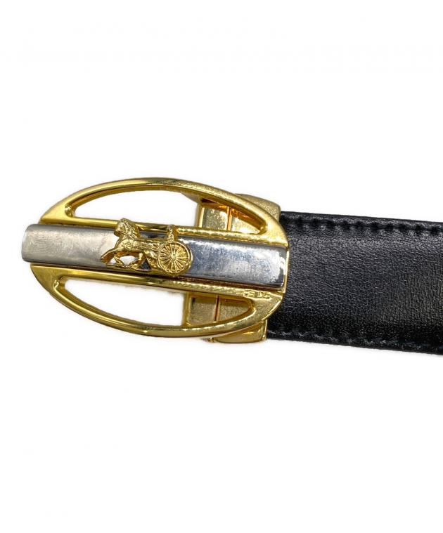 中古・古着通販】CELINE (セリーヌ) 馬車金具バックルベルト ブラック