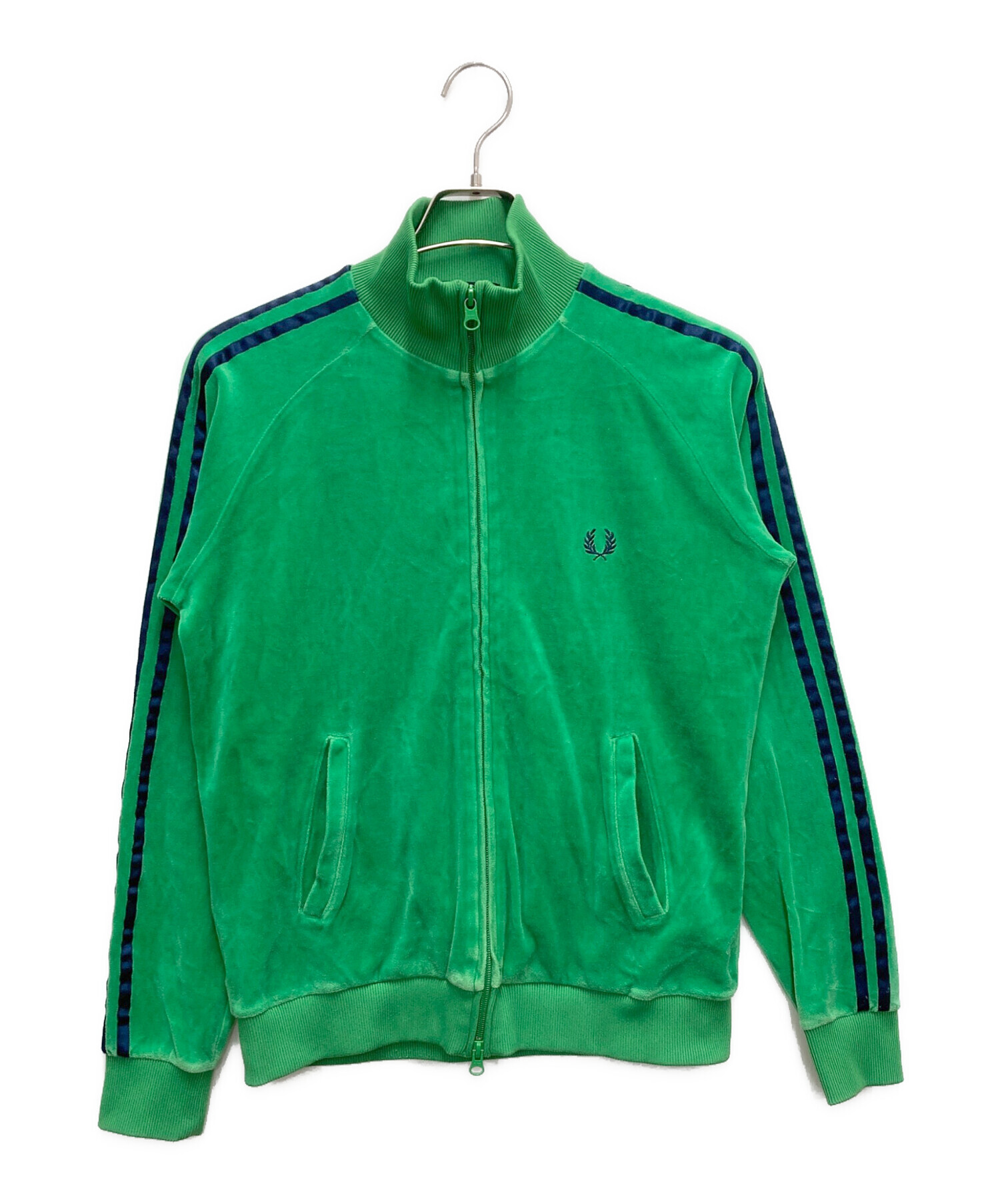 ☆極希少☆フレッドペリー ベロア トラックジャケット 緑 FRED PERRY 中古・古着通販】FRED PERRY (フレッドペリー) ベロアトラック