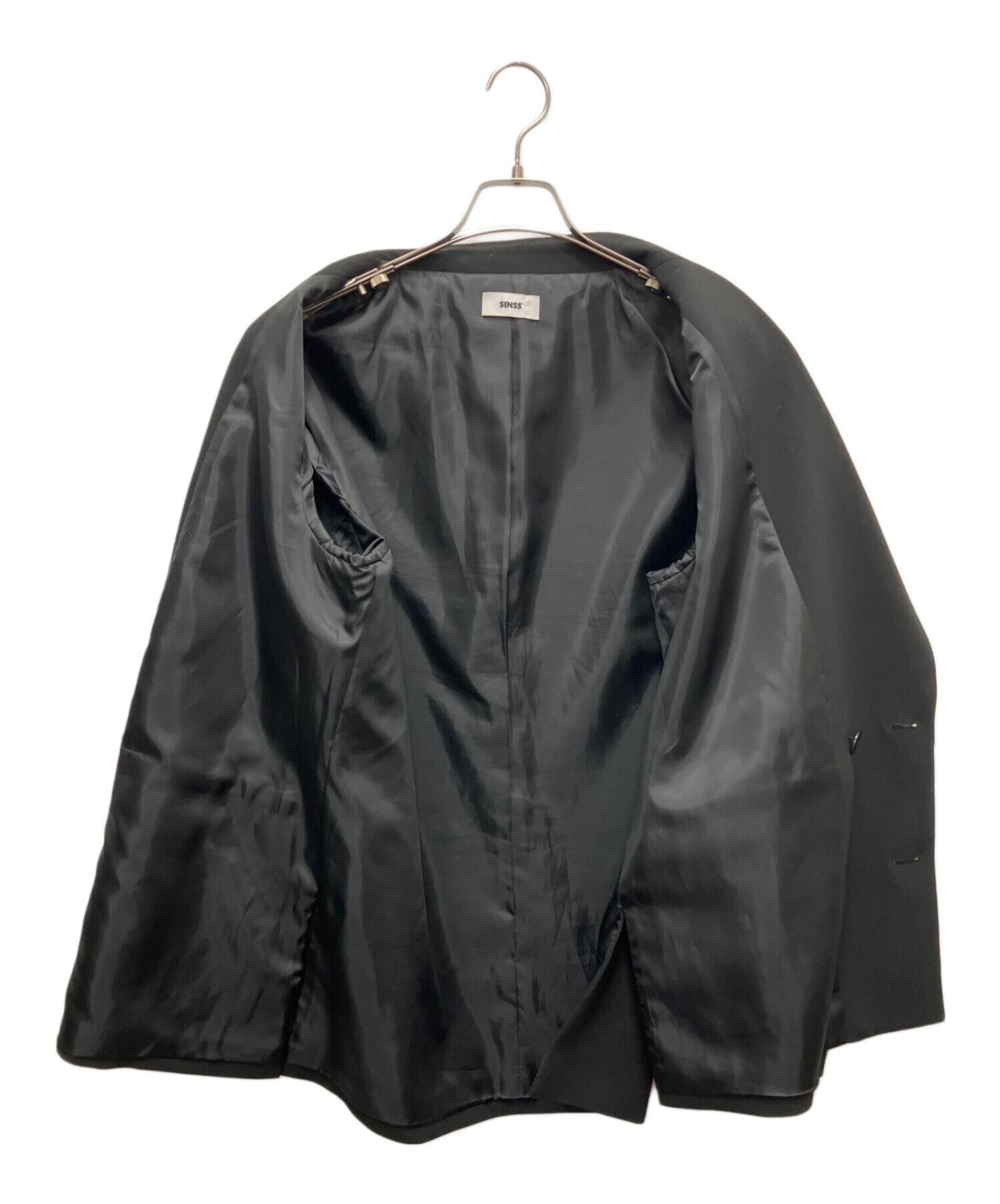 中古・古着通販】SINSS (シンス) テーラードジャケット ブラック 