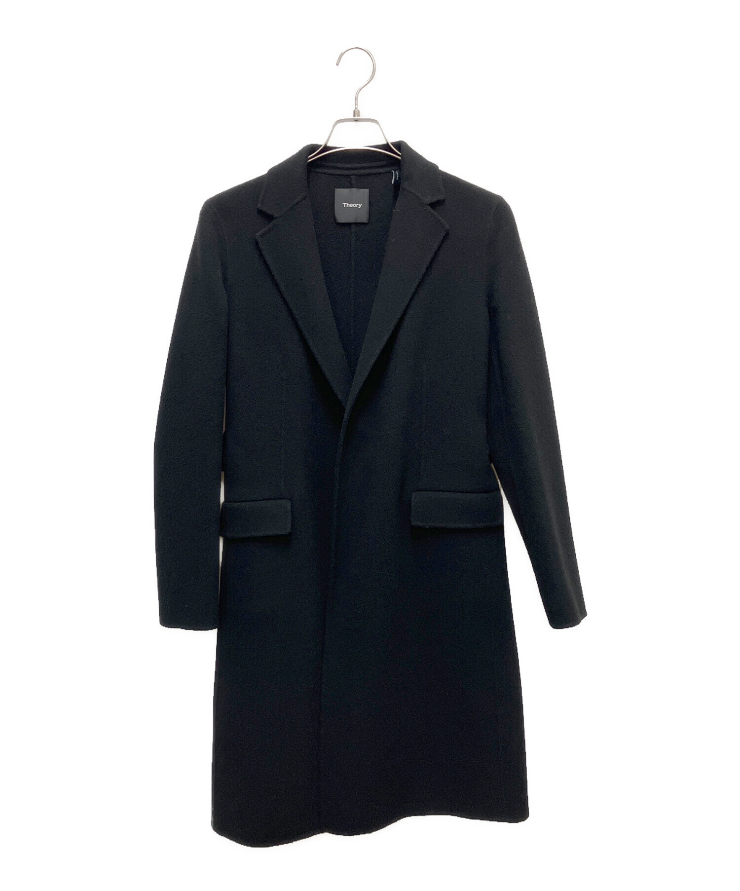 theoryNEWDIVIDEGCCLAIRENE24年カシミヤ混コートセオリー 中古・古着通販】theory (セオリー) カシミヤ混コート ブラック サイズ