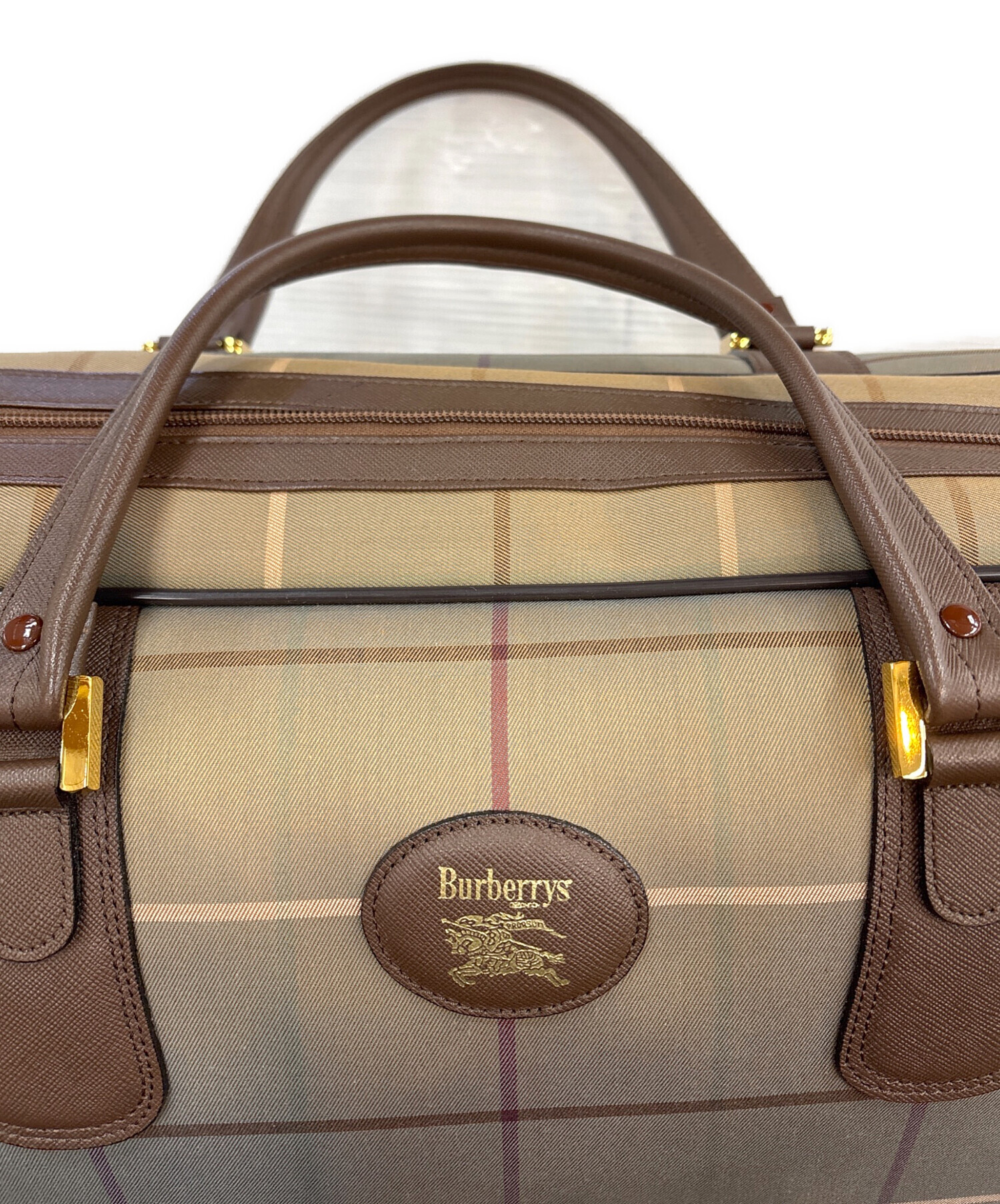 Burberry バーバリー ボストンバッグ 玉虫色 old vintage 中古・古着通販】Burberry's (バーバリー) ボストンバッグ カーキ