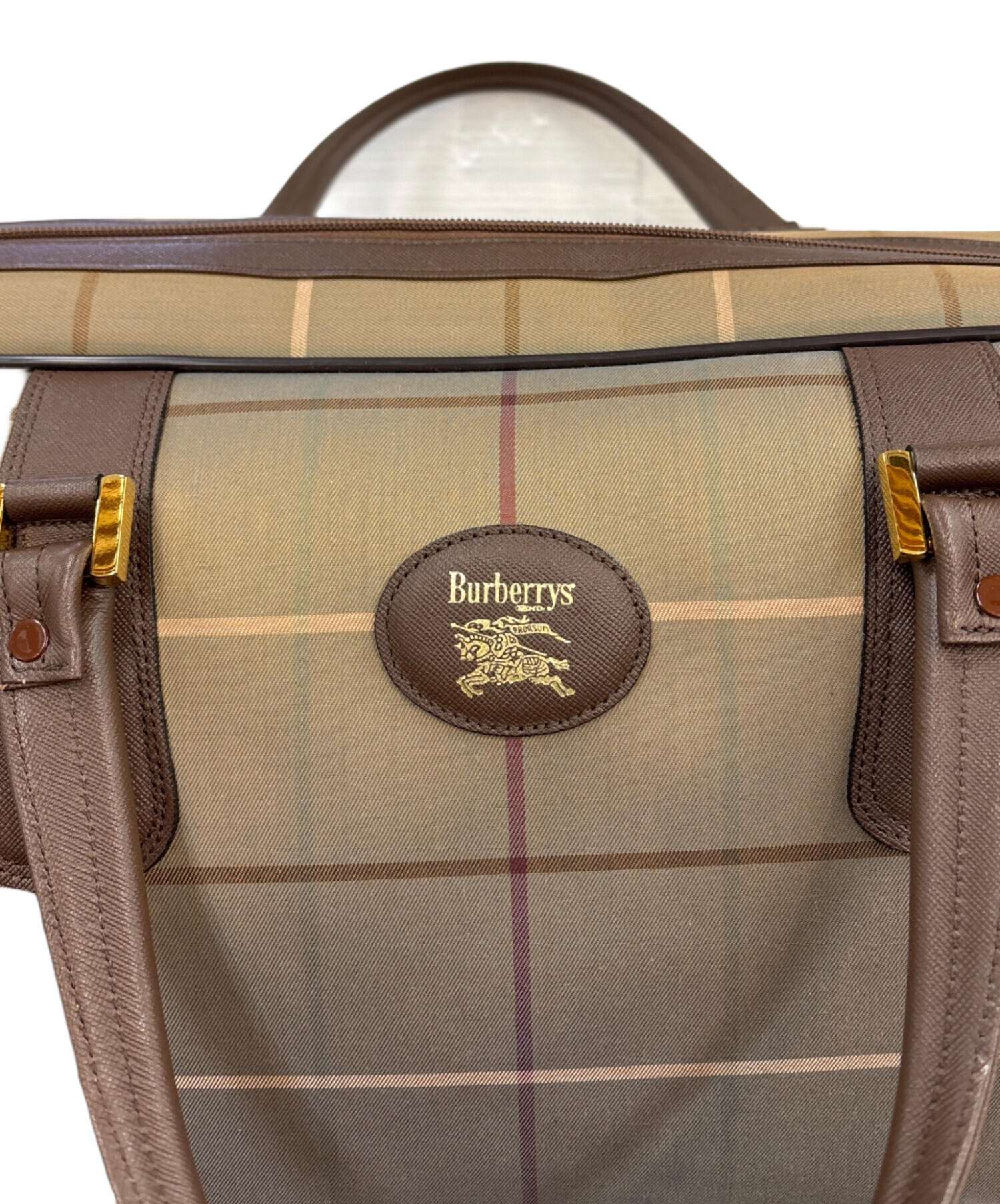 中古・古着通販】Burberry's (バーバリー) ボストンバッグ カーキ