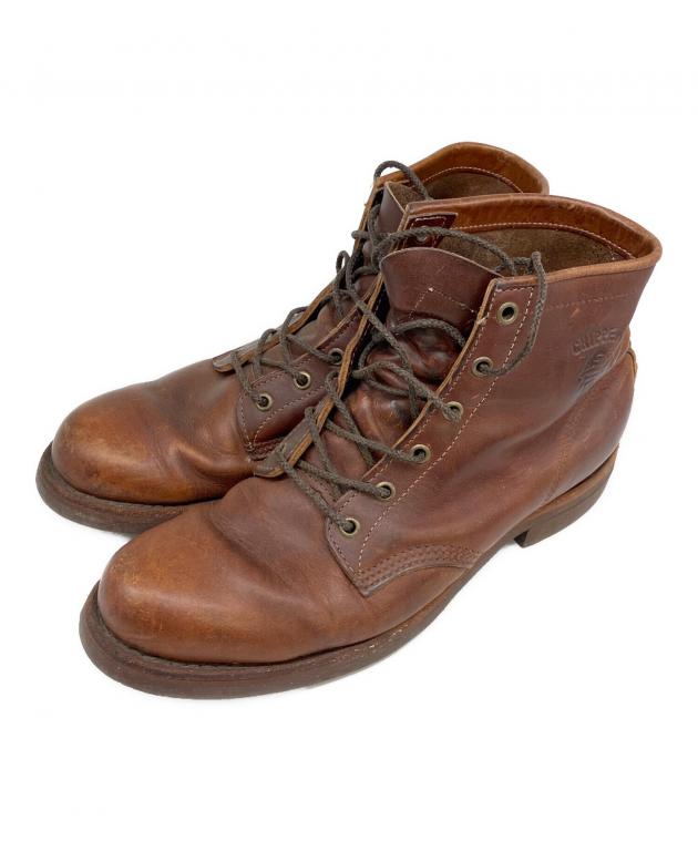 CHIPPEWA チペワ エンジニアブーツ スチールトゥ ライディング ブラウン 中古・古着通販】CHIPPEWA (チペワ) エンジニアブーツ ブラウン サイズ