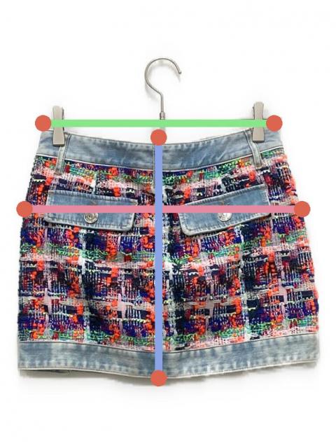 DSQUARED2 ディースクエアード デニムミニスカート Y2K 36 ピンク 中古・古着通販】DSQUARED2 (ディースクエアード) デニムミニスカート