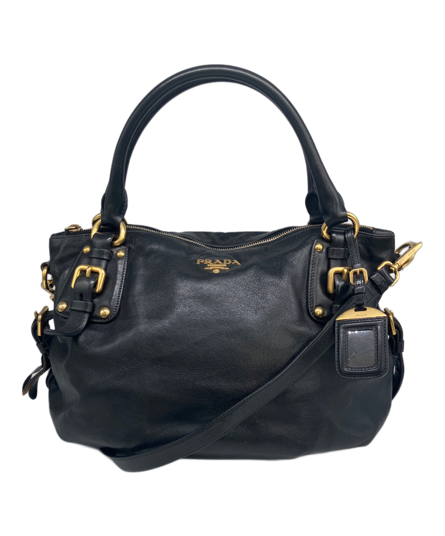 中古・古着通販】PRADA (プラダ) 2WAYショルダーバッグ ブラウン