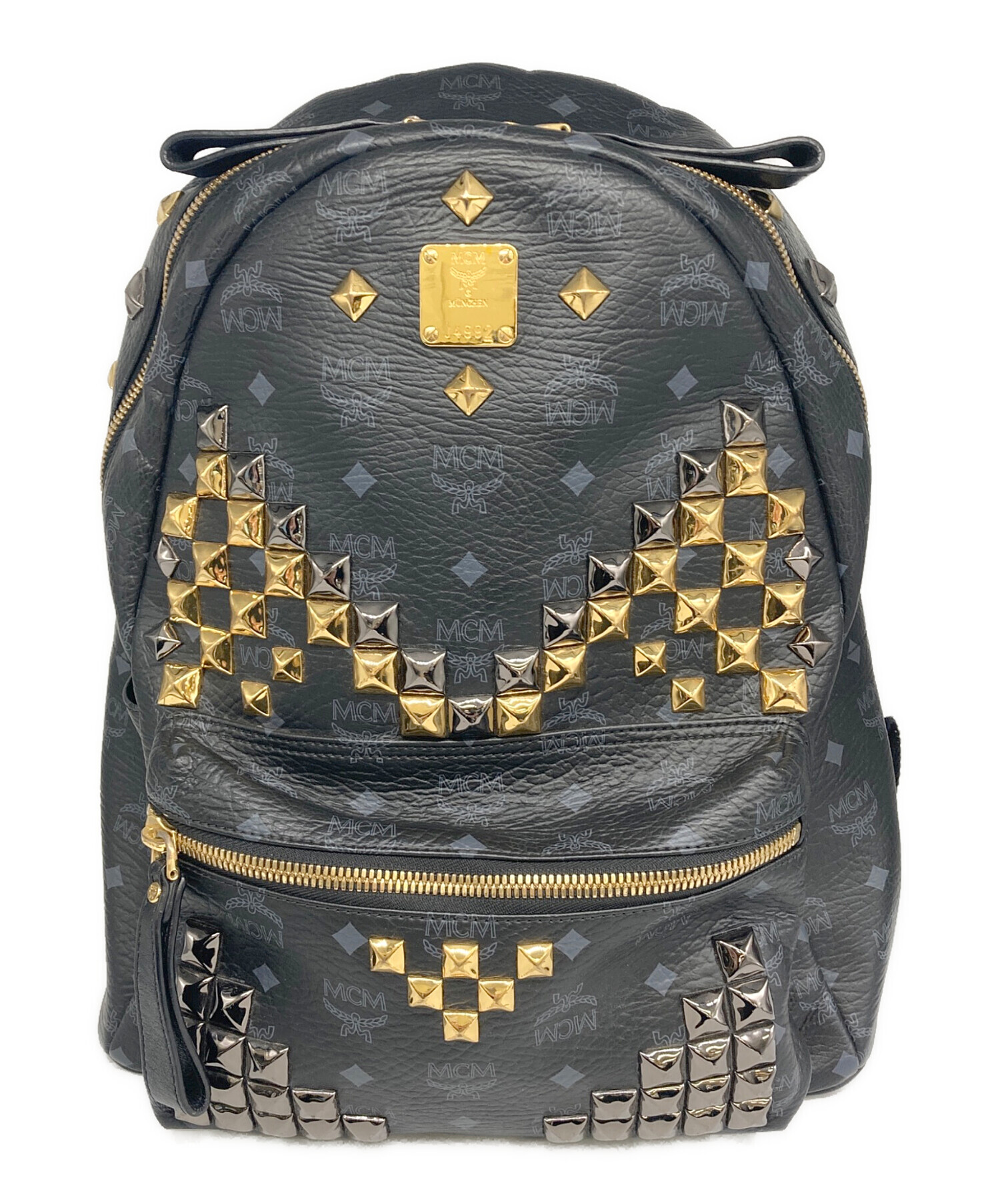 中古・古着通販】MCM (エムシーエム) スタッズ リュックサック