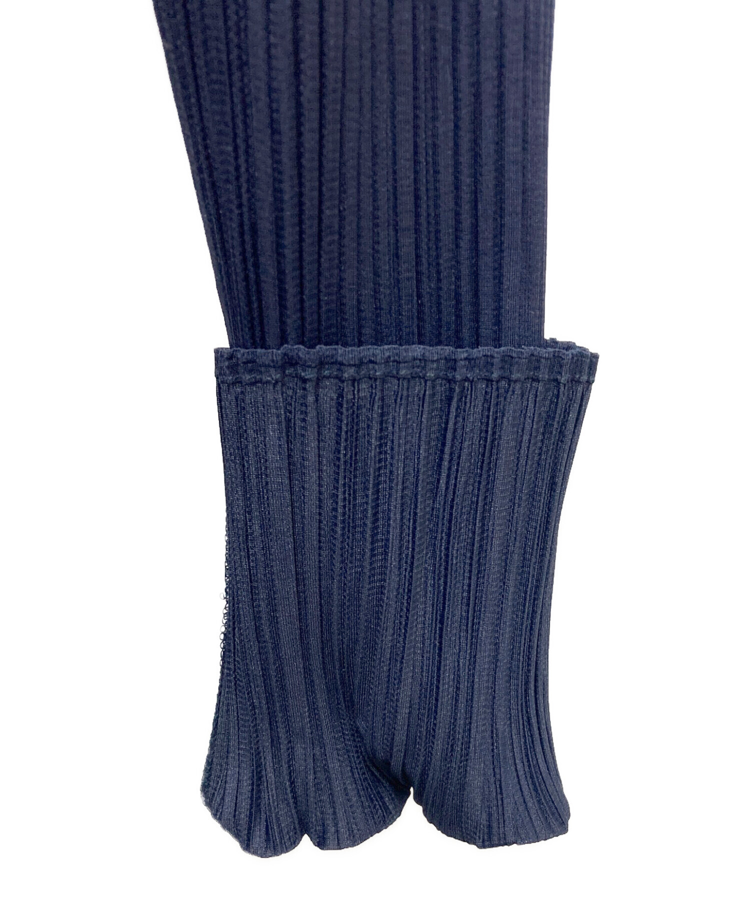PLEATS PLEASE 二層プリーツ ロングカーディガン ネイビー Lサイズ 中古・古着通販】PLEATS PLEASE (プリーツプリーズ) カーディガン