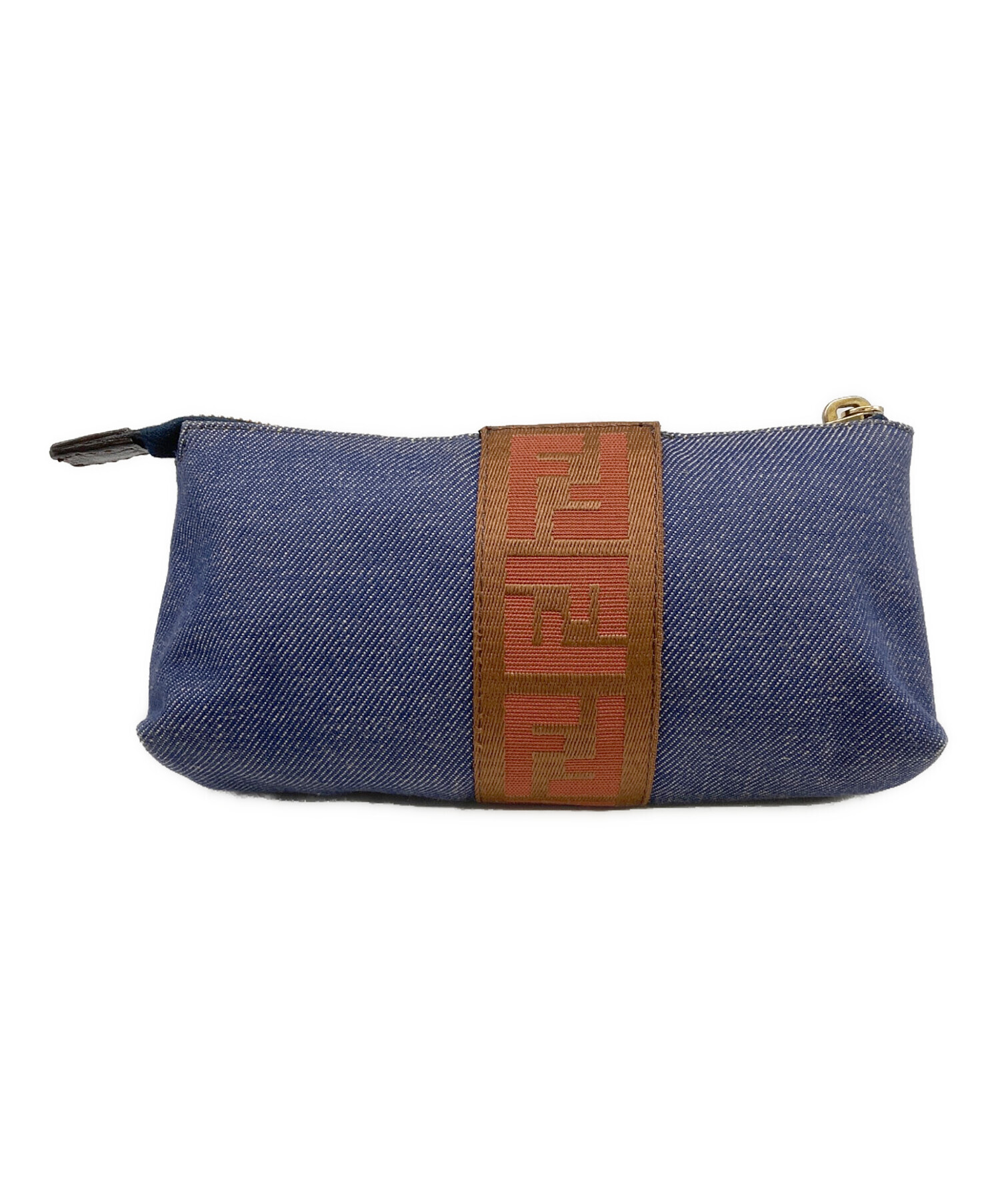 中古・古着通販】FENDI (フェンディ) ミニポーチ ネイビー｜ブランド 