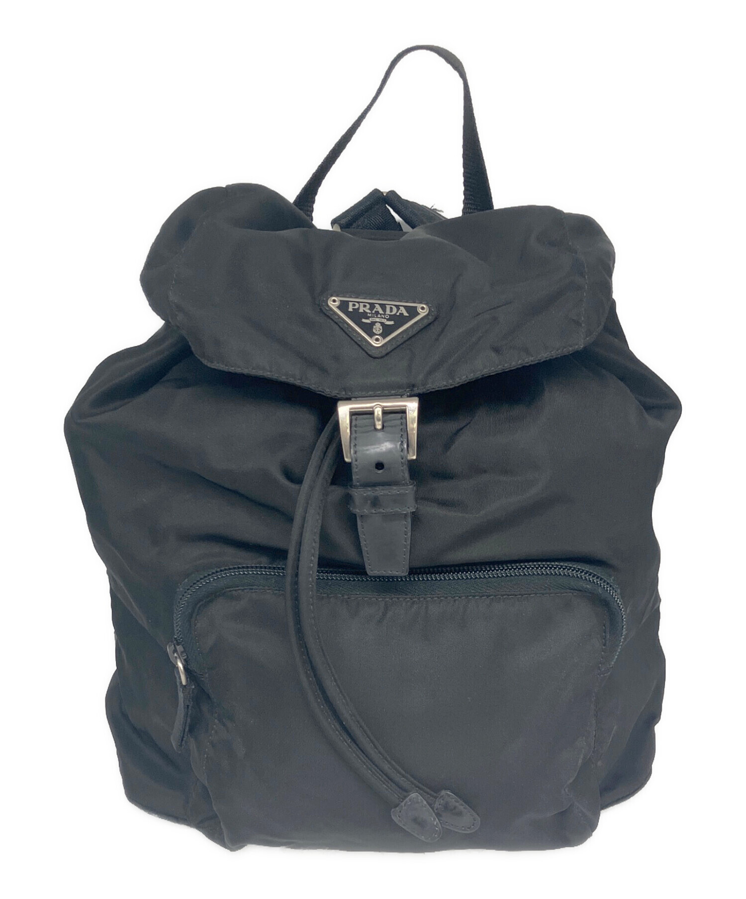 中古・古着通販】PRADA (プラダ) ナイロンリュック ブラック｜ブランド