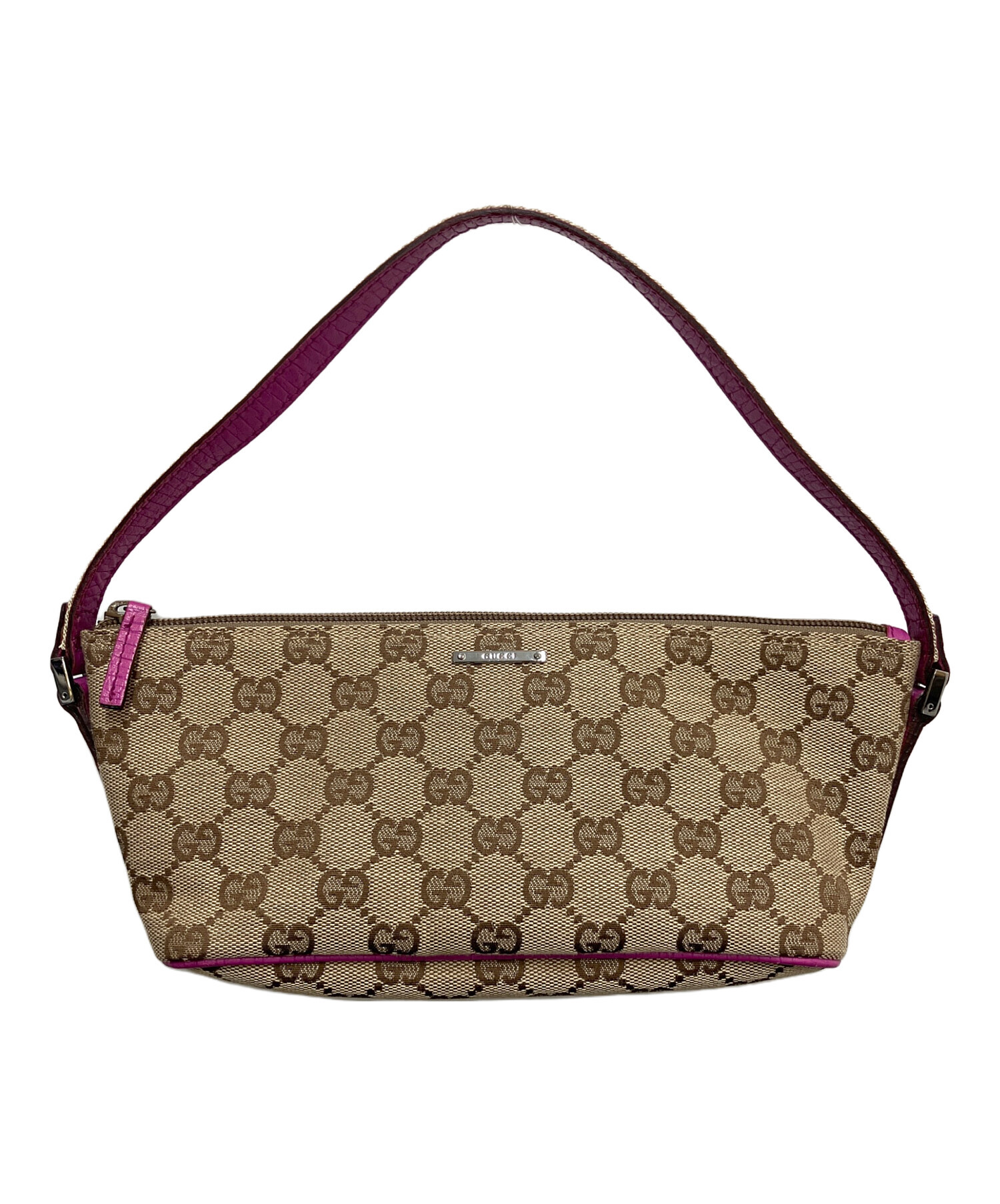 GUCCI グッチ GG柄 アクセサリーポーチ ミニバッグ ブラウン