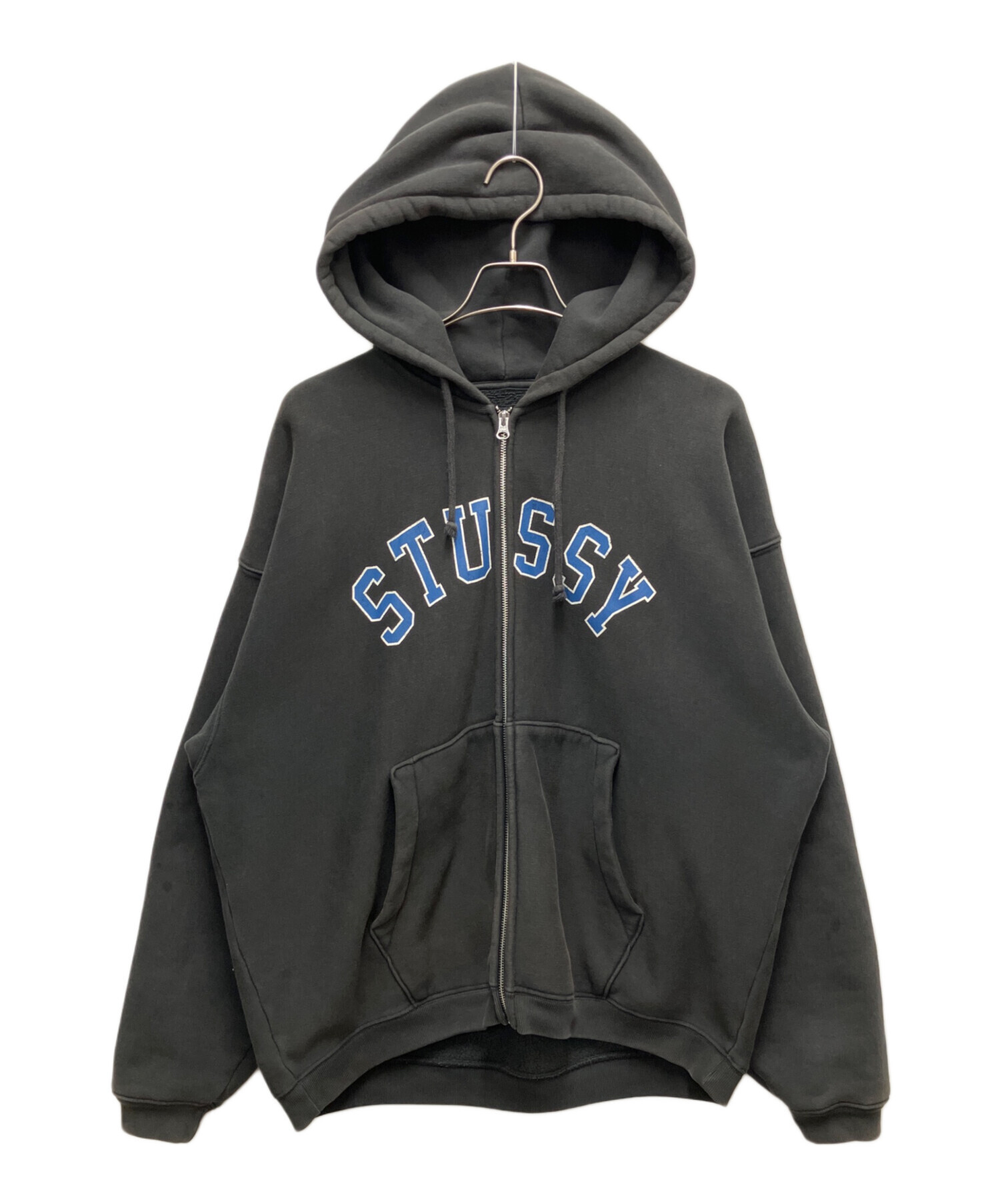 Stüssy グレー パーカー Lサイズ　USED STUSSY(ステューシー) / パーカー/L/コットン/グレー | 古着の販売