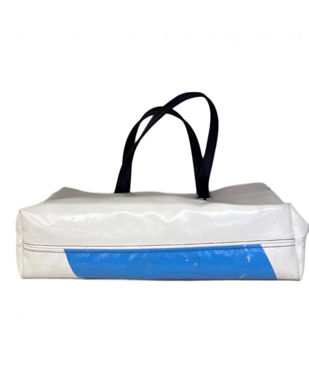 FREITAG トートバッグ ホワイト/ブルー 中古・古着通販】FREITAG (フライターグ) 2wayトートバッグ ホワイト