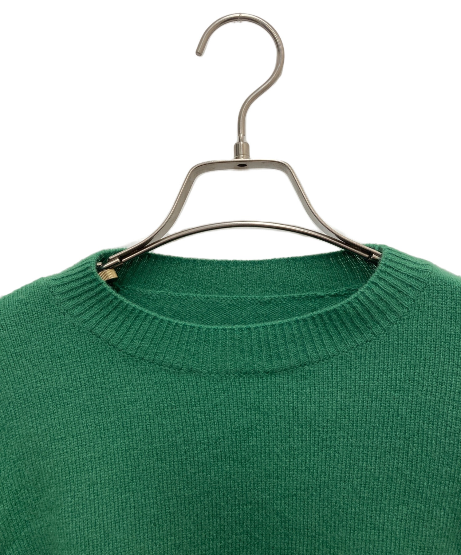シーニュ Cygne ポワンニットプルオーバー セーター 長袖 ウール 緑 Cygne for AMARC ポワンニットプルオーバー – AMARC LIFE STORE