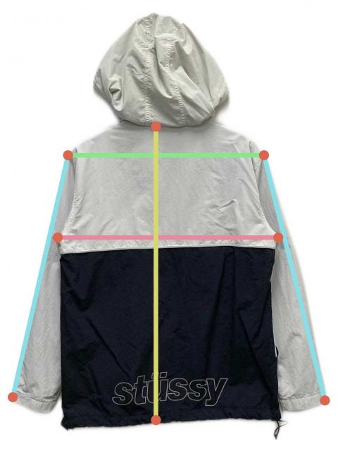 中古・古着通販】stussy (ステューシー) アノラックパーカー ホワイト