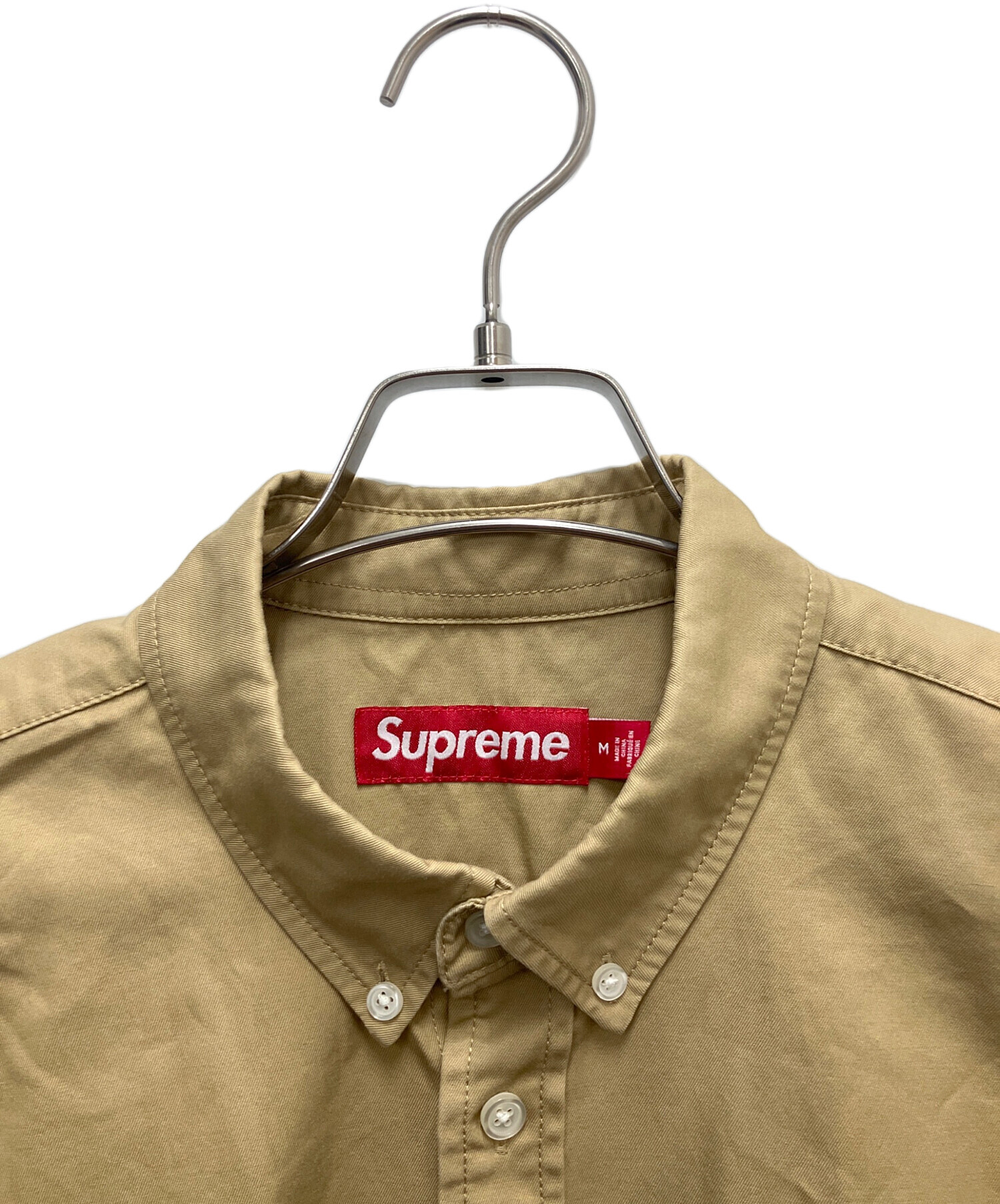 中古・古着通販】SUPREME (シュプリーム) 長袖シャツ ベージュ サイズ