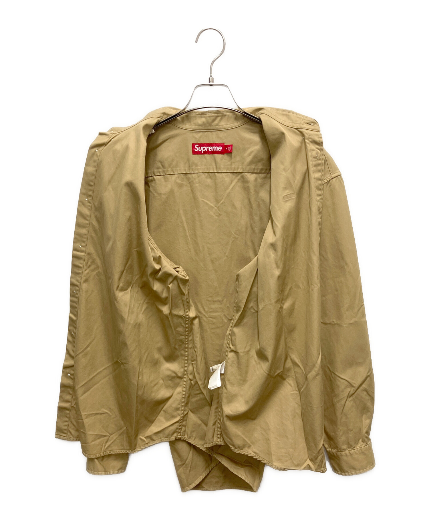 中古・古着通販】SUPREME (シュプリーム) 長袖シャツ ベージュ サイズ