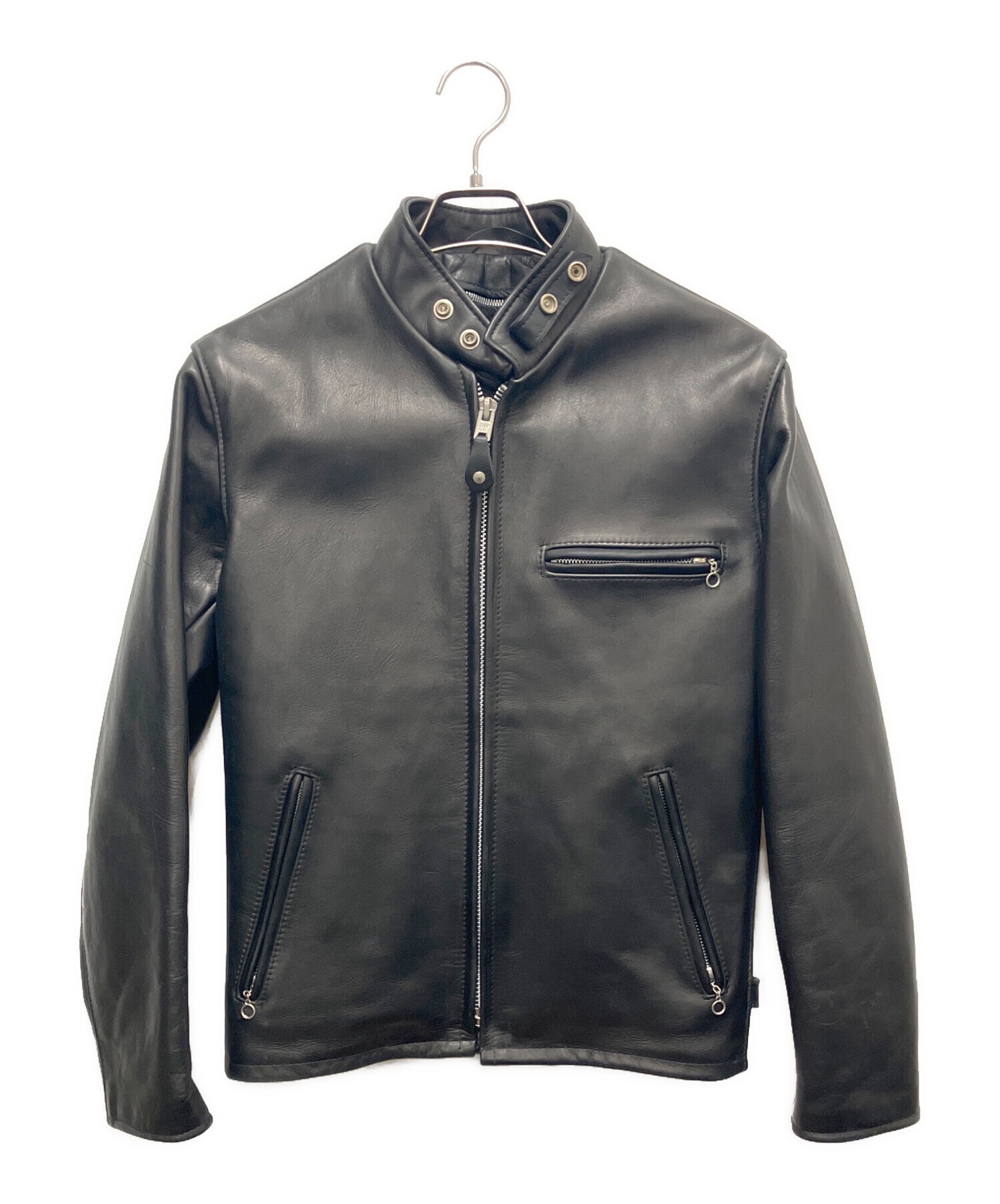 Schott　インナーボアライナー　レザージャケット用　黒サイズ３６革ポケット付 中古・古着通販】Schott (ショット) ライナー付きレザージャケット