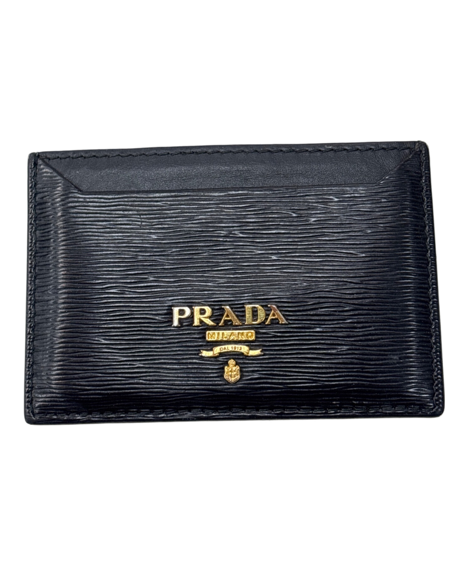プラダ カードケーズ  1M0208【Aランク】【中古】 中古・古着通販】PRADA (プラダ) カードケース 1MC208 ブラック