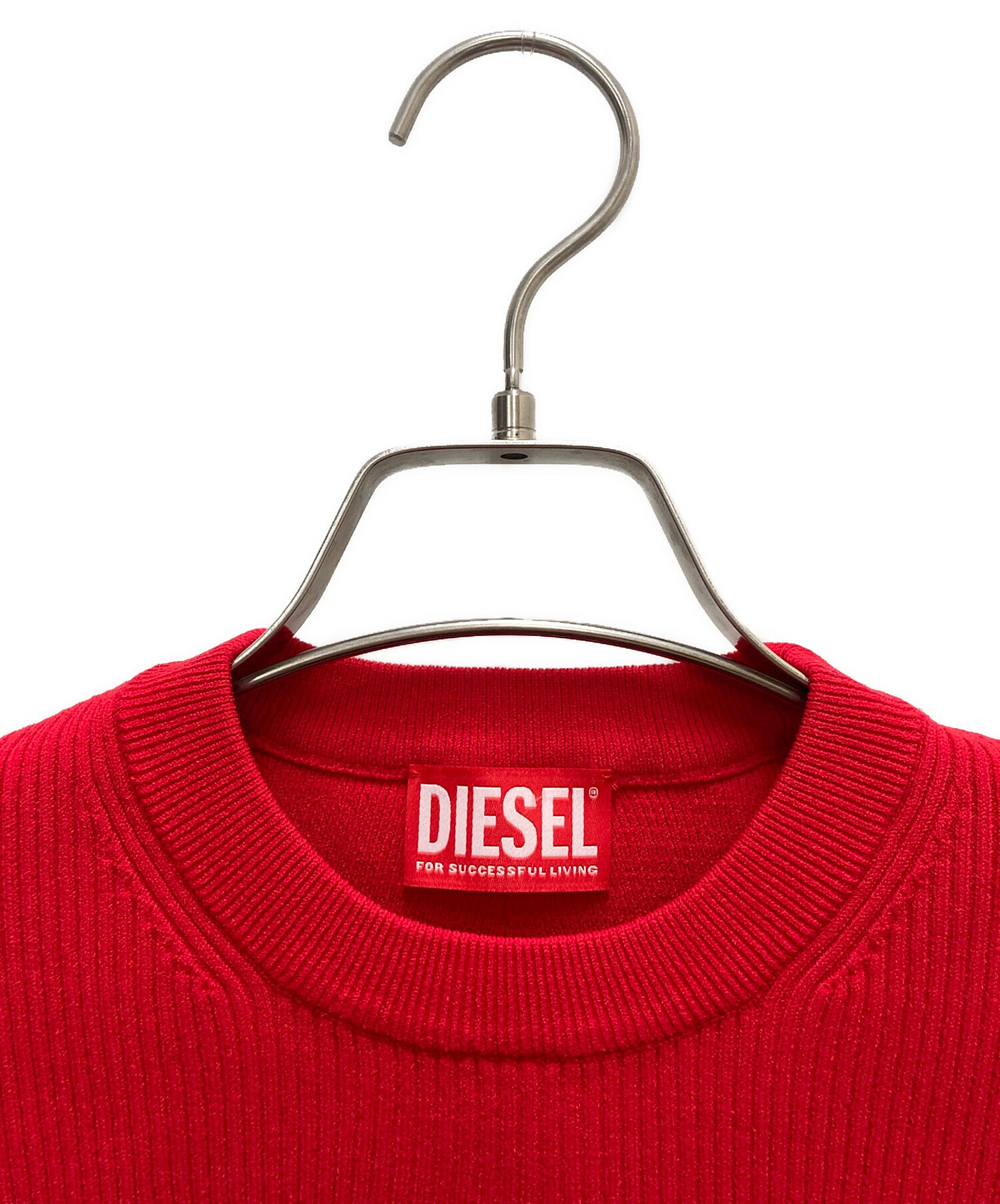 中古・古着通販】DIESEL (ディーゼル) ニット レッド サイズ:SIZE M