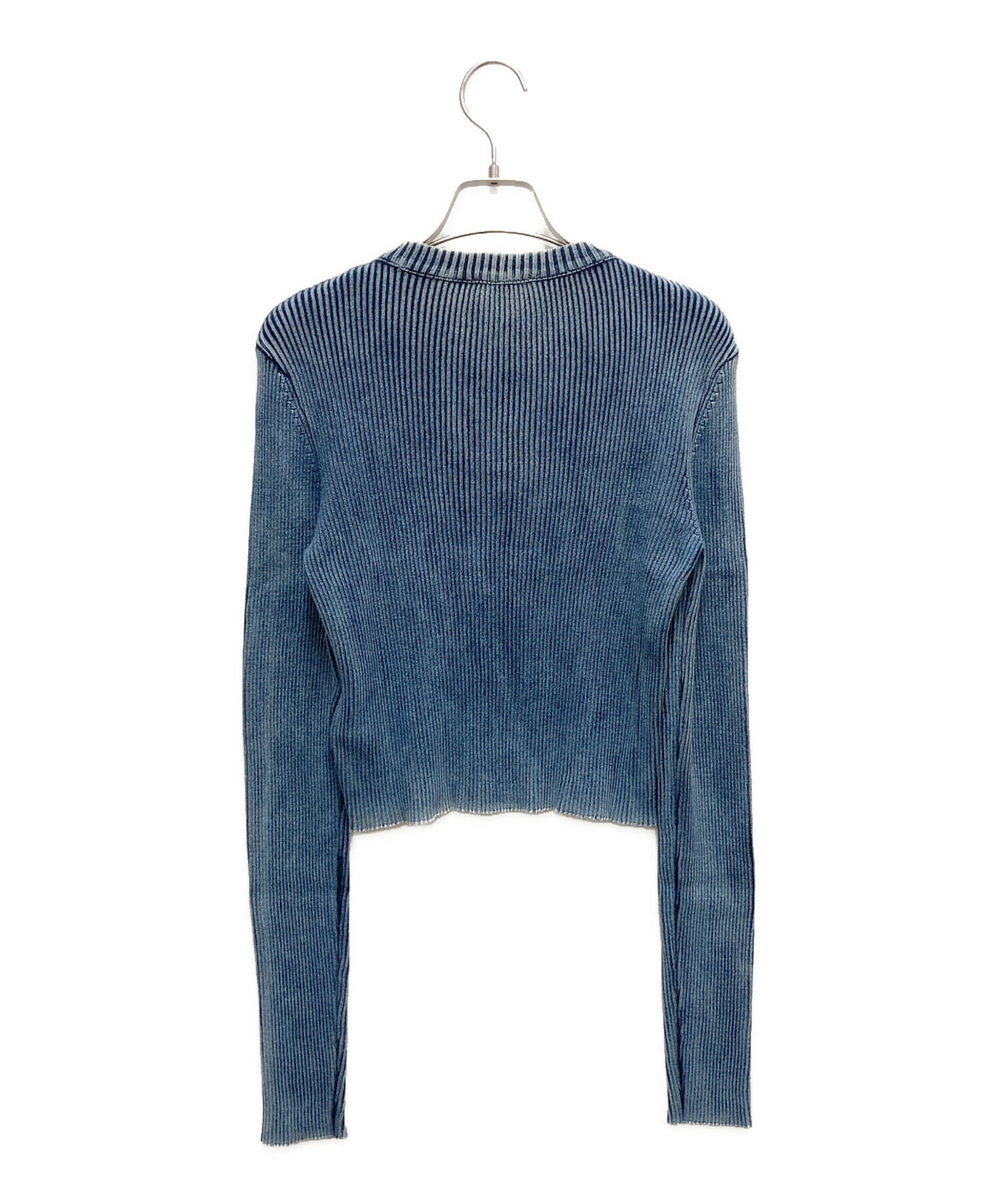 美品 DIESEL ディーゼル ダメージ加工 オープンショルダー ドッキングニットセーター S ブラック レディース 古着 中古 USED 中古・古着通販】DIESEL (ディーゼル) ニット ネイビー サイズ:SIZE M