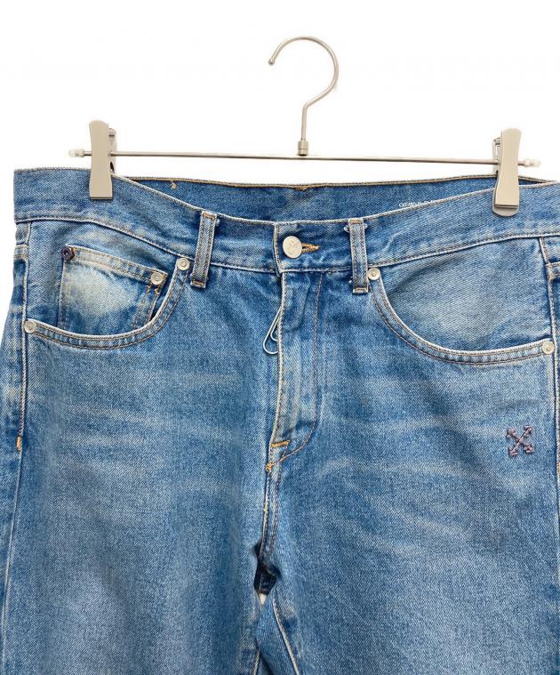 中古・古着通販】OFFWHITE (オフホワイト) デニムパンツ インディゴ