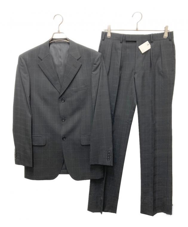極美品 バーバリーブラックレーベル スーツセットアップ パンツタグ付 グレー M 中古・古着通販】BURBERRY BLACK LABEL (バーバリーブラックレーベル