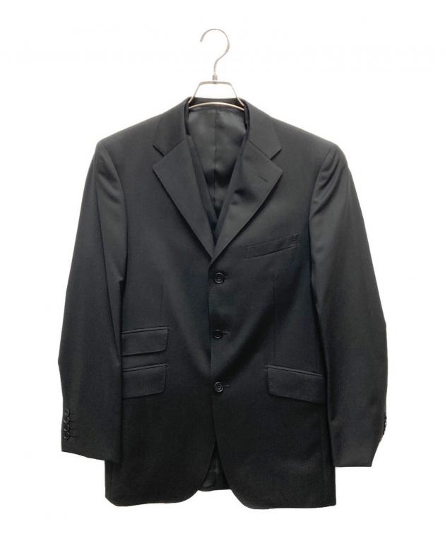 717 バーバリー ブラックレーベル セットアップスーツ ブラック 42 3B 中古・古着通販】BURBERRY BLACK LABEL (バーバリーブラックレーベル