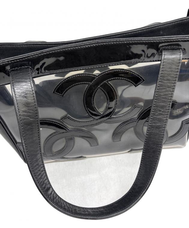 中古・古着通販】CHANEL (シャネル) クリアトートバッグ トリプルココ