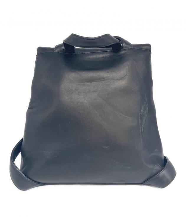 中古・古着通販】CHANEL (シャネル) レザーリュック ブラック